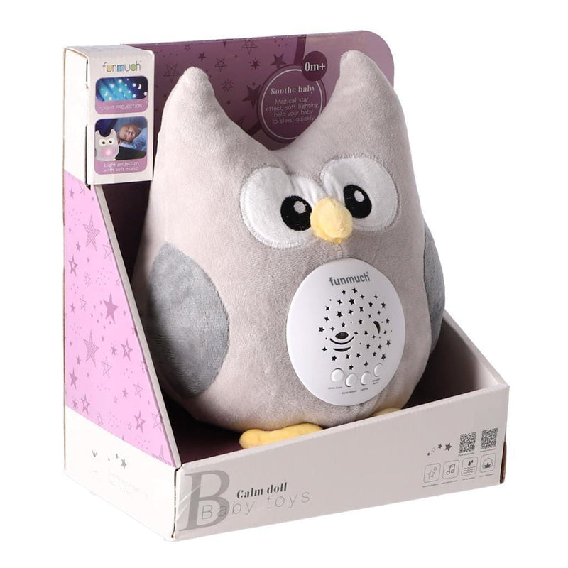 Laad de afbeelding in de Gallery-viewer, Overige Merken Knuffelprojector Uil + Licht En Geluid