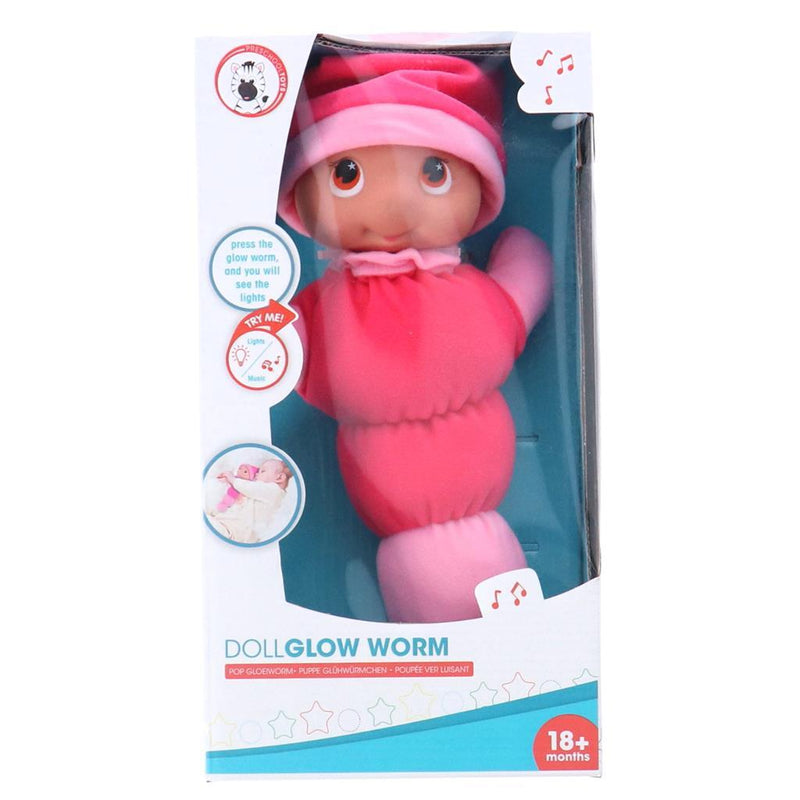 Laad de afbeelding in de Gallery-viewer, Overige Merken Gloeiworm Knuffelpop + Licht En Geluid 28 Cm Assorti