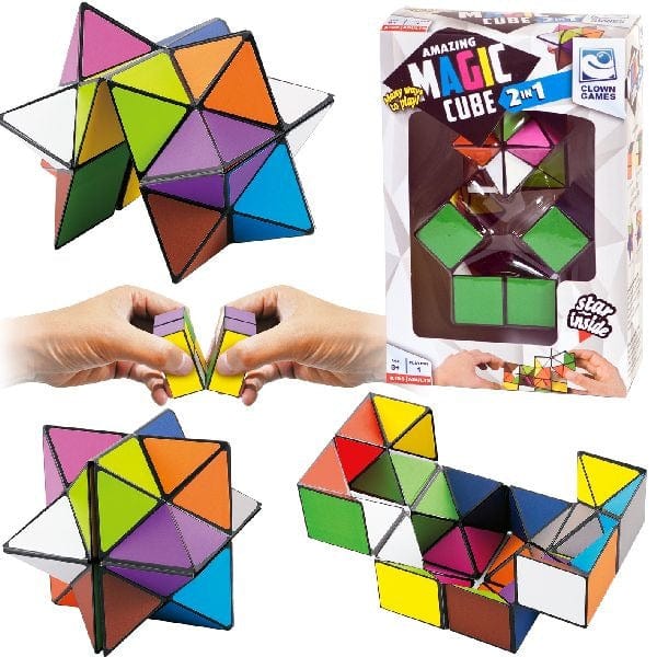 Laad de afbeelding in de Gallery-viewer, Clown Games 2In1 Magic Cube