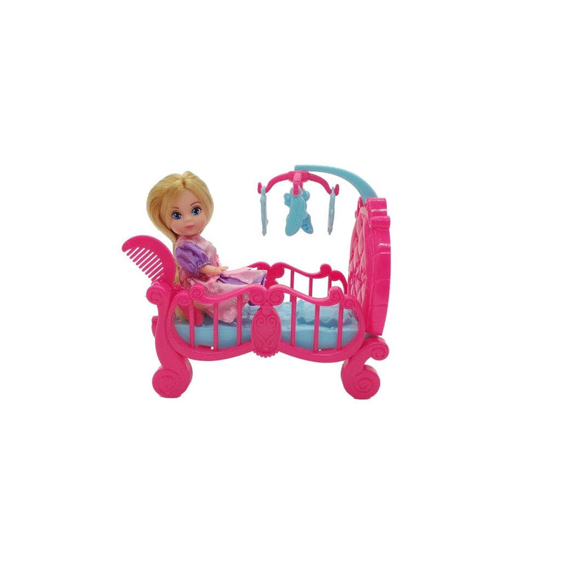 Laad de afbeelding in de Gallery-viewer, Basic Calleigh Mini Bed + Pop En Kam