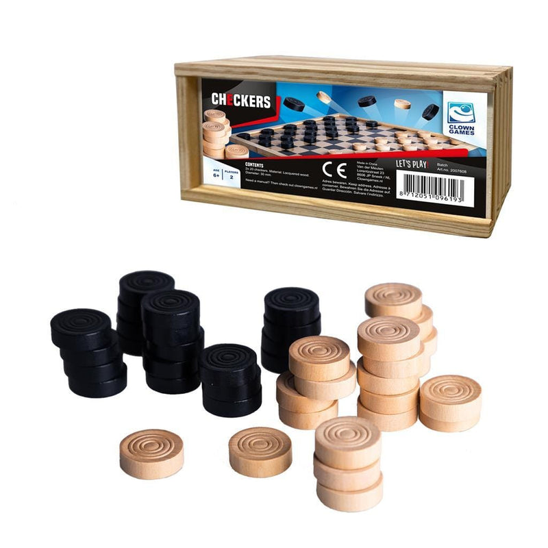 Laad de afbeelding in de Gallery-viewer, Clown Games Houten Damstenen