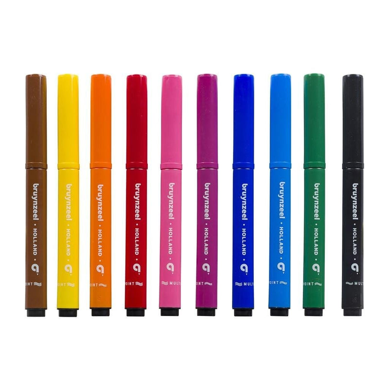 Laad de afbeelding in de Gallery-viewer, Bruynzeel Multi Point Viltstiften 10 Stuks