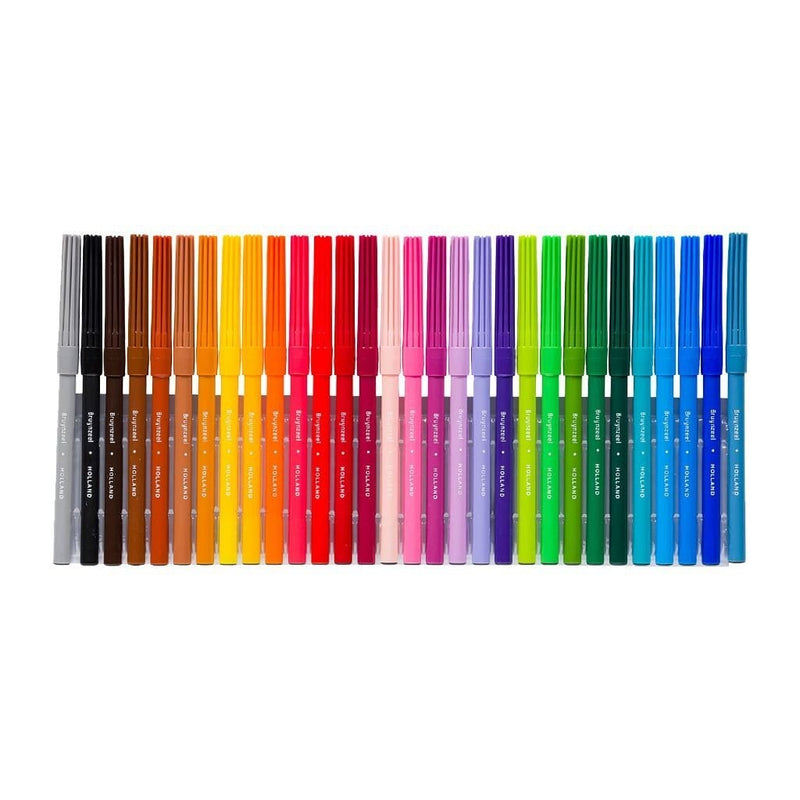 Laad de afbeelding in de Gallery-viewer, Bruynzeel Viltstiften 30 Kleuren