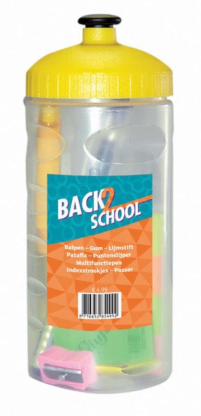 Laad de afbeelding in de Gallery-viewer, Kangaro K-7402 Beker Met Pen/Gum/Lijm/Passer/Etc.