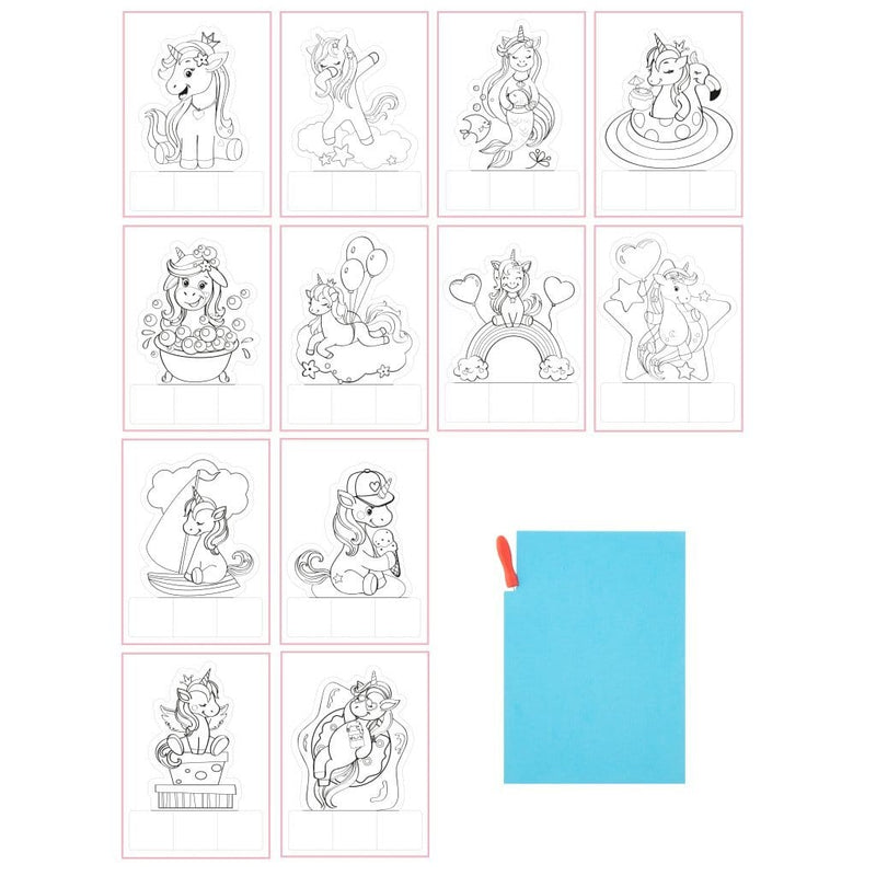 Laad de afbeelding in de Gallery-viewer, Basic Craft Pushout Pictures Eenhoorn