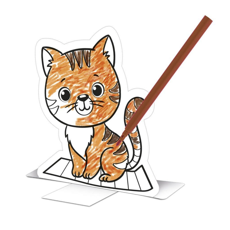 Laad de afbeelding in de Gallery-viewer, Basic Craft Pushout Prikkaart Dieren