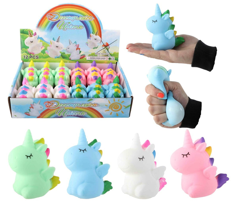 Laad de afbeelding in de Gallery-viewer, Squeeze unicorn 10 cm 74 gram met poeder