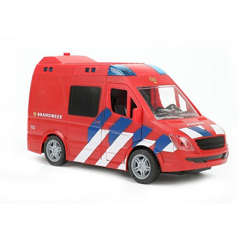 Laad de afbeelding in de Gallery-viewer, Toi-Toys Cars & Trucks Brandweerwagen + Licht + Geluid