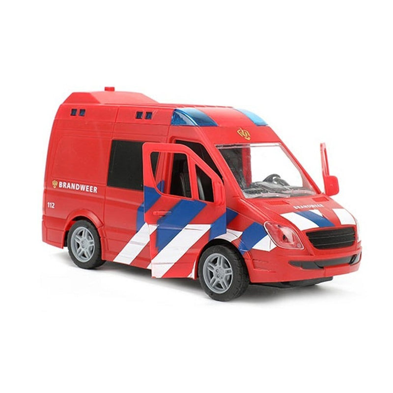Laad de afbeelding in de Gallery-viewer, Toi-Toys Cars & Trucks Brandweerwagen + Licht + Geluid