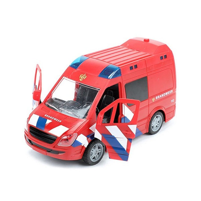 Laad de afbeelding in de Gallery-viewer, Toi-Toys Cars & Trucks Brandweerwagen + Licht + Geluid