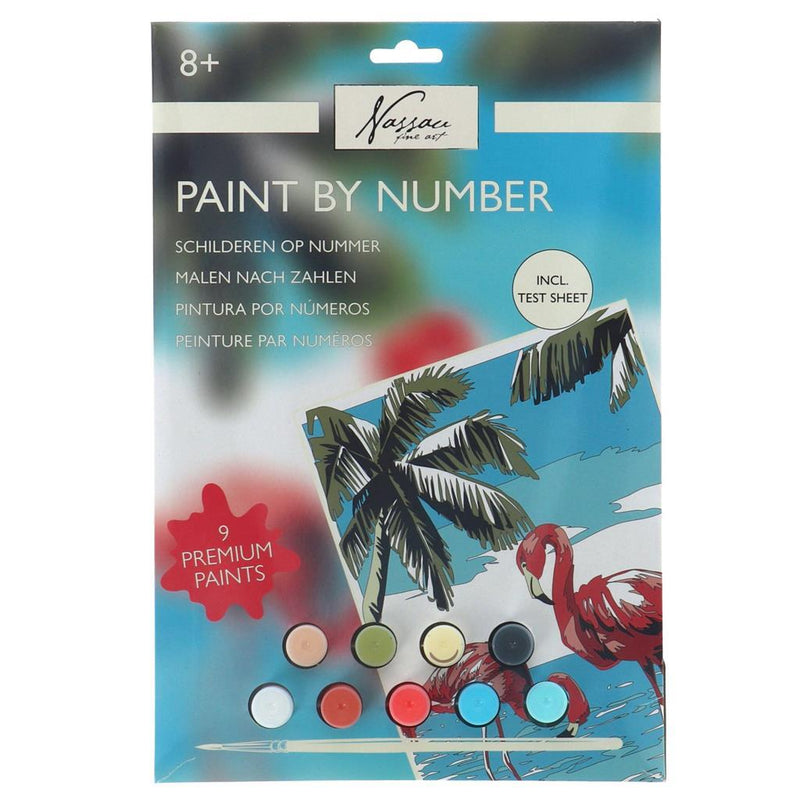 Laad de afbeelding in de Gallery-viewer, Nassau Schilderen Op Nummer Flamingo