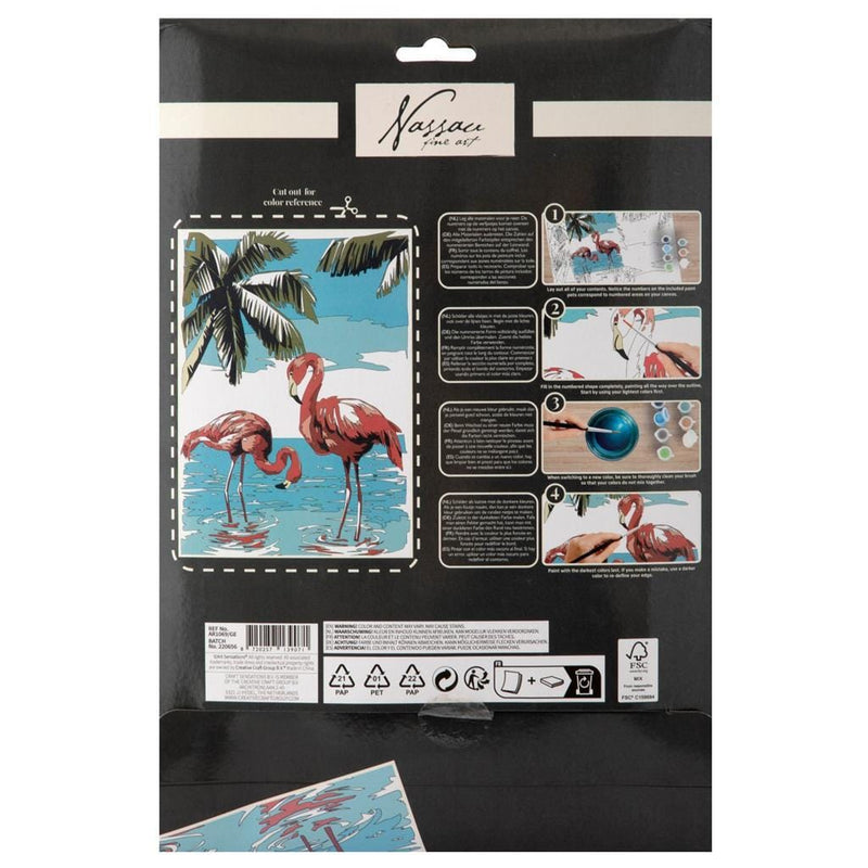 Laad de afbeelding in de Gallery-viewer, Nassau Schilderen Op Nummer Flamingo