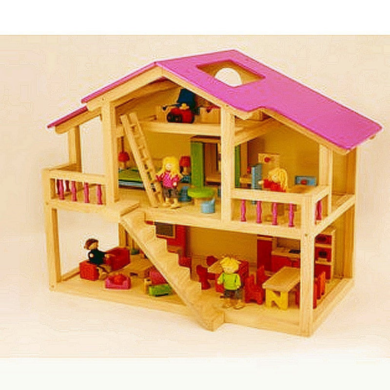 Laad de afbeelding in de Gallery-viewer, Pintoy Star Loft Dolls House Poppenhuis