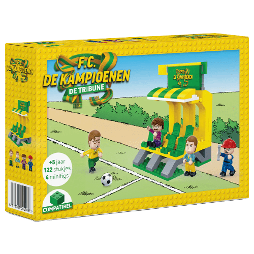 Laad de afbeelding in de Gallery-viewer, Speelbouwset FC De Kampioenen - 'De Tribune'