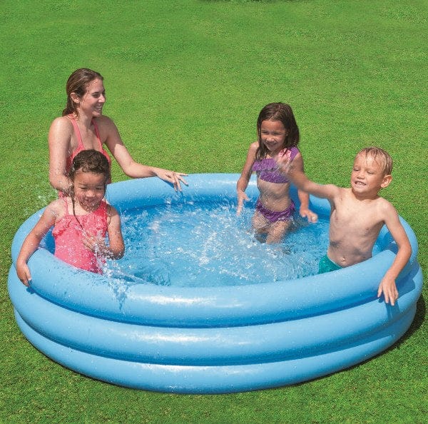 Laad de afbeelding in de Gallery-viewer, Intex Blauw Opblaasbaar Zwembad