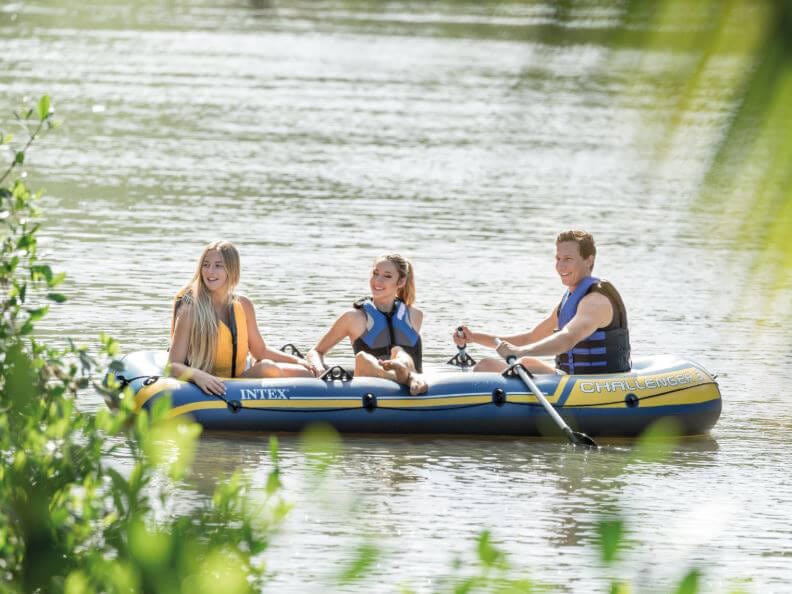 Laad de afbeelding in de Gallery-viewer, Intex Challenger 3 Set - Met Peddels En Pomp