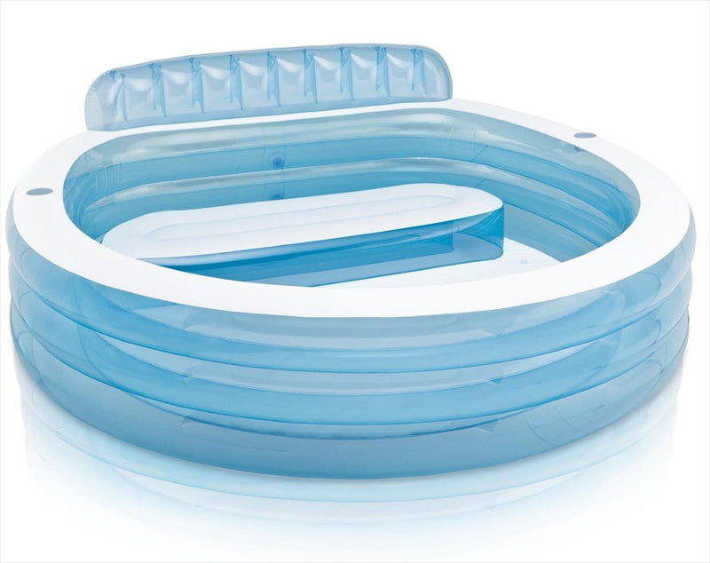 Laad de afbeelding in de Gallery-viewer, Intex Opblaasbaar Zwembad Met Bankje