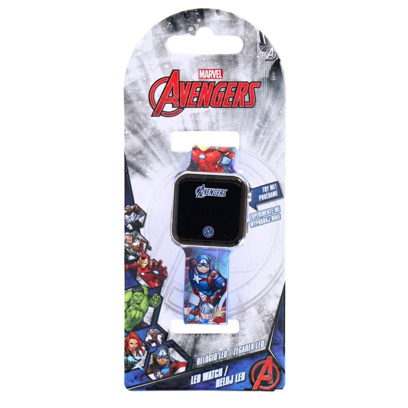 Laad de afbeelding in de Gallery-viewer, Marvel Mervel Led Horloge Avengers Blauw
