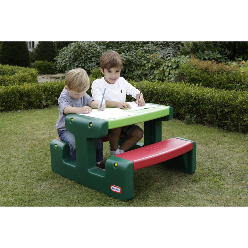 Laad de afbeelding in de Gallery-viewer, Little Tikes Junior Evergreen Picknicktafel
