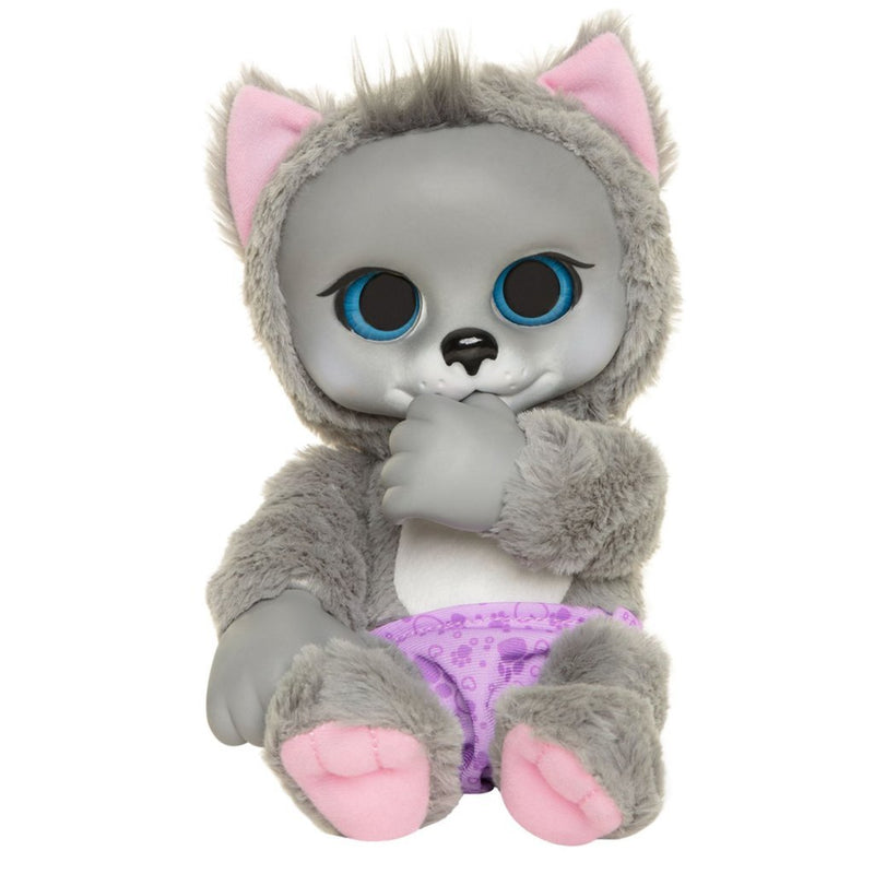 Laad de afbeelding in de Gallery-viewer, Jakks Animal Babies Wolf + Geluid
