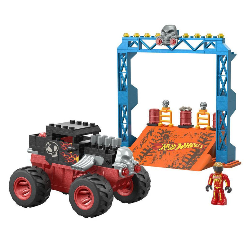 Laad de afbeelding in de Gallery-viewer, Mega Bloks Hot Wheels Monster Trucks Bone Shaker Crush Course
