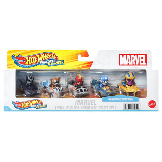Mattel Hot Wheels Racevers Marvel 5 Pack