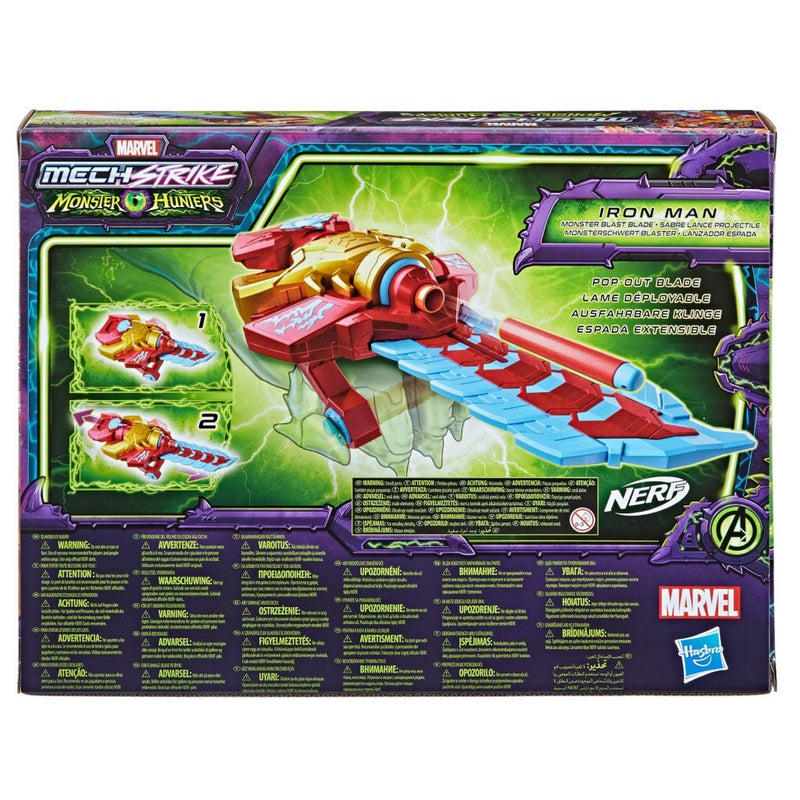 Laad de afbeelding in de Gallery-viewer, Nerf Marvel Mech Strike Monster Hunters Iron Man + 3 Darts
