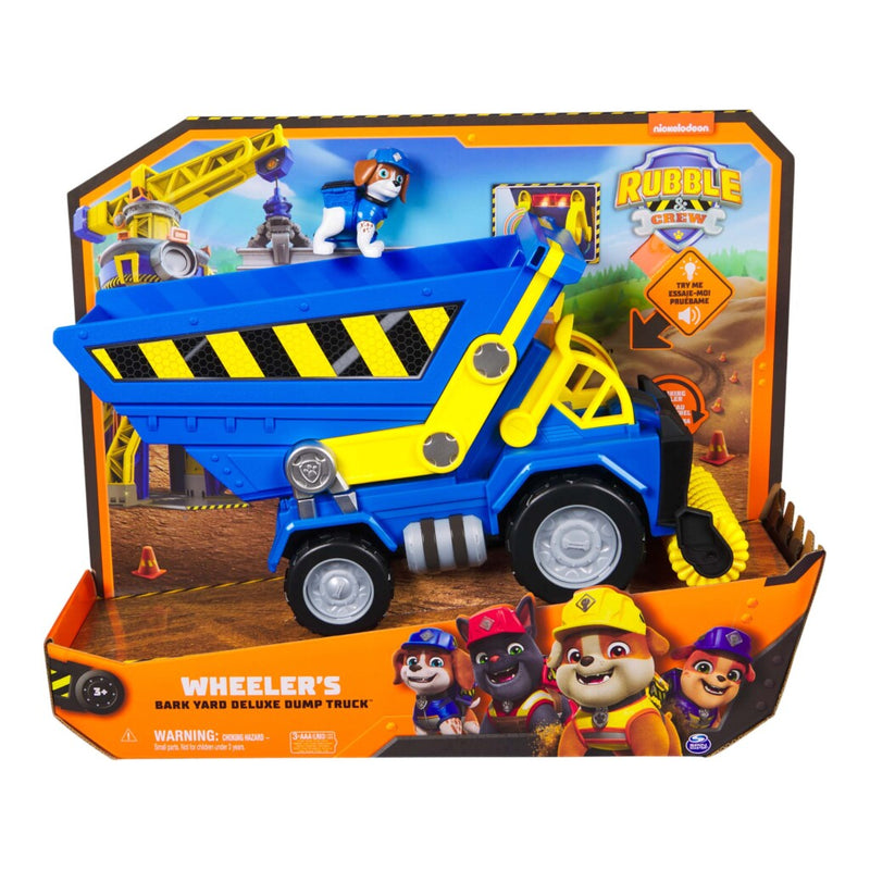 Laad de afbeelding in de Gallery-viewer, Paw Patrol Rubble And Crew Vuilniswagen + Licht En Geluid
