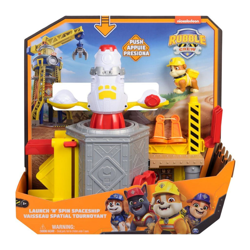 Laad de afbeelding in de Gallery-viewer, Paw Patrol Rubble &Amp; Crew Launch And Spin Spaceship
