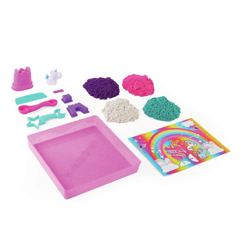 Laad de afbeelding in de Gallery-viewer, Kinetic Sand Unicorn Kingdom Speelset
