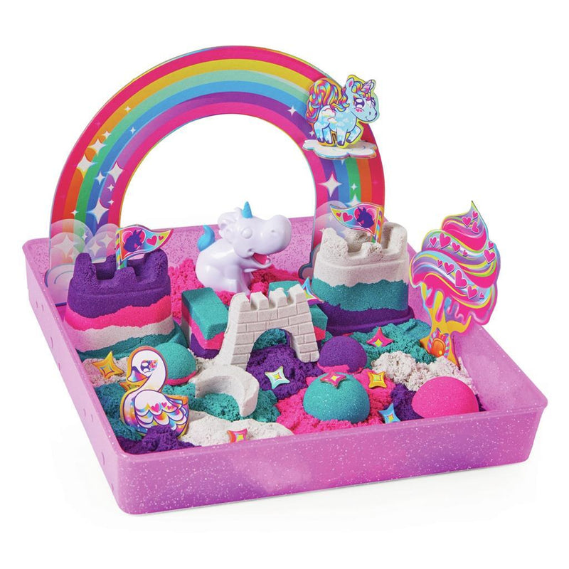 Laad de afbeelding in de Gallery-viewer, Kinetic Sand Unicorn Kingdom Speelset
