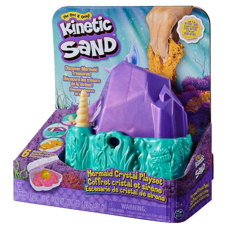 Laad de afbeelding in de Gallery-viewer, Kinetic Sand Mermaid Crystal Playset
