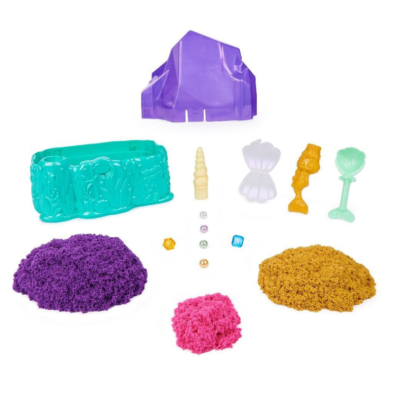 Laad de afbeelding in de Gallery-viewer, Kinetic Sand Mermaid Crystal Playset
