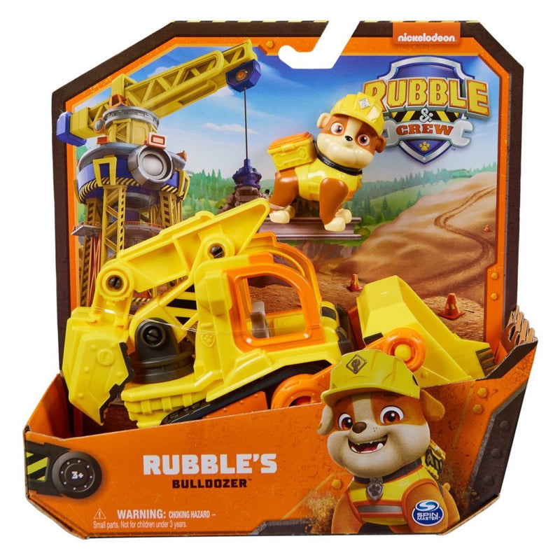 Laad de afbeelding in de Gallery-viewer, Paw Patrol Rubble &Amp; Crew Rubble&Rsquo;S Bulldozer + Figuur
