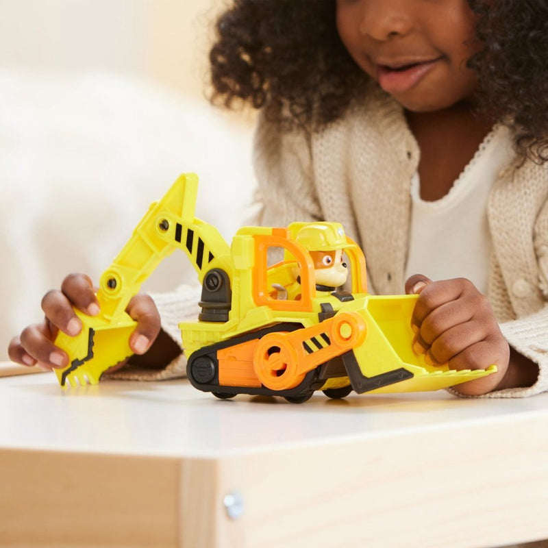Laad de afbeelding in de Gallery-viewer, Paw Patrol Rubble &Amp; Crew Rubble&Rsquo;S Bulldozer + Figuur
