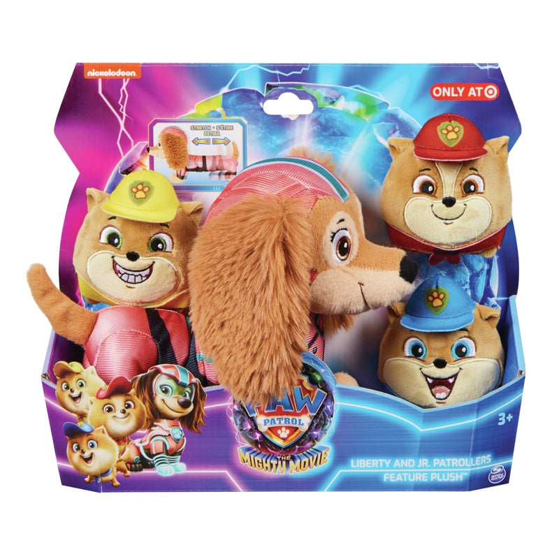 Laad de afbeelding in de Gallery-viewer, Paw Patrol Mighty Movie Knuffel Liberty En Poms
