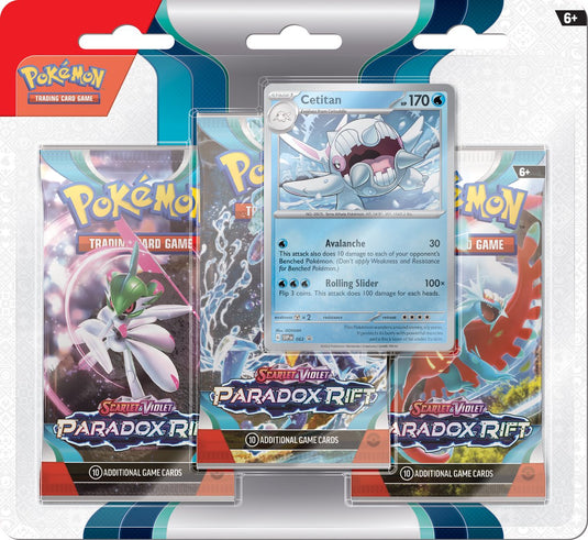 Pokemon - Paradox Rift 3-Pack Blister - Cetitan