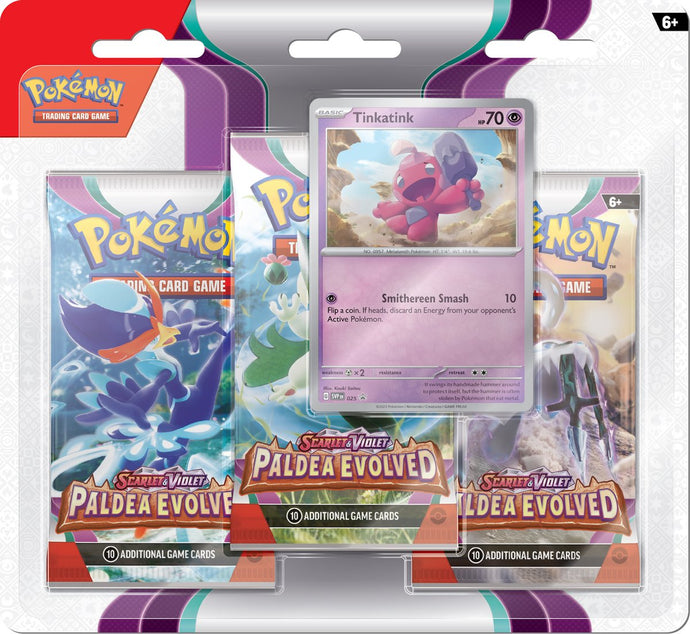 Pokemon - Paladea Evolved 3-Pack Blister - Tinkatink