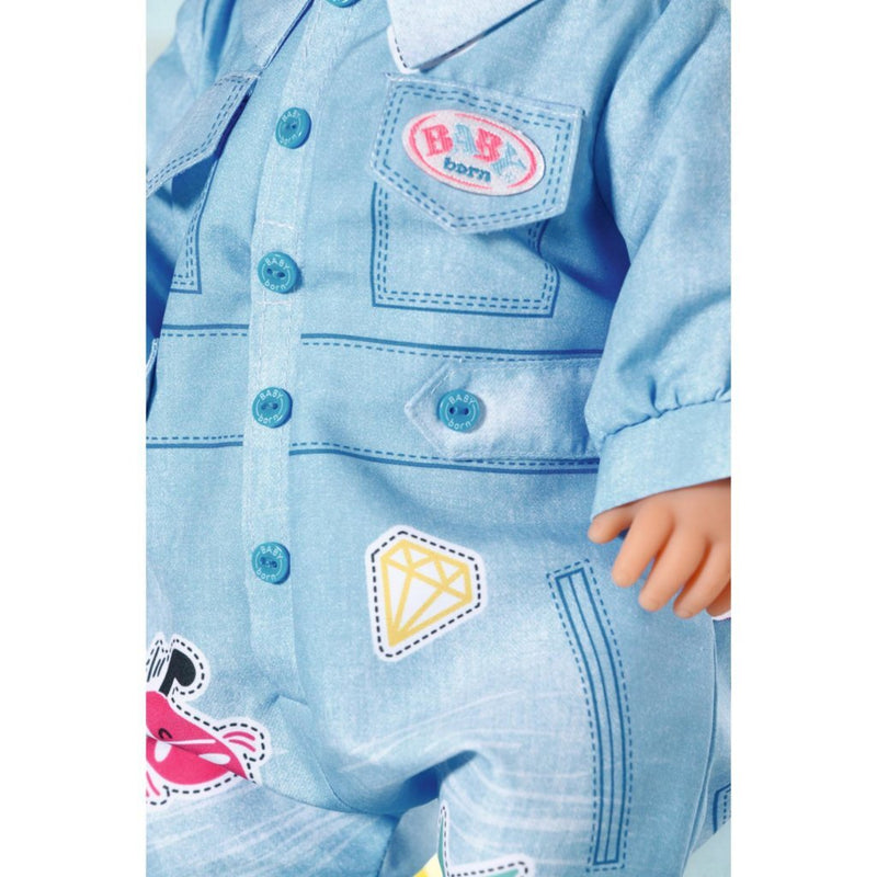 Laad de afbeelding in de Gallery-viewer, Baby Born Outfit Jeans Overal
