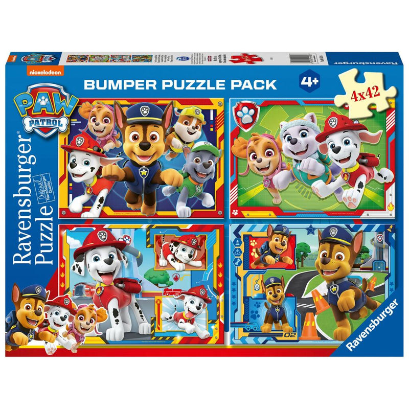 Laad de afbeelding in de Gallery-viewer, Ravensburger Puzzel Paw Patrol 4X42 Stukjes
