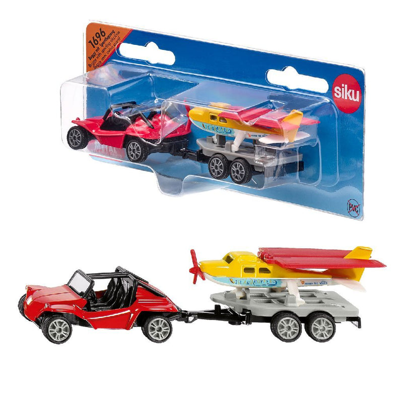 Laad de afbeelding in de Gallery-viewer, Siku 1696 Buggy Met Sportvliegtuig
