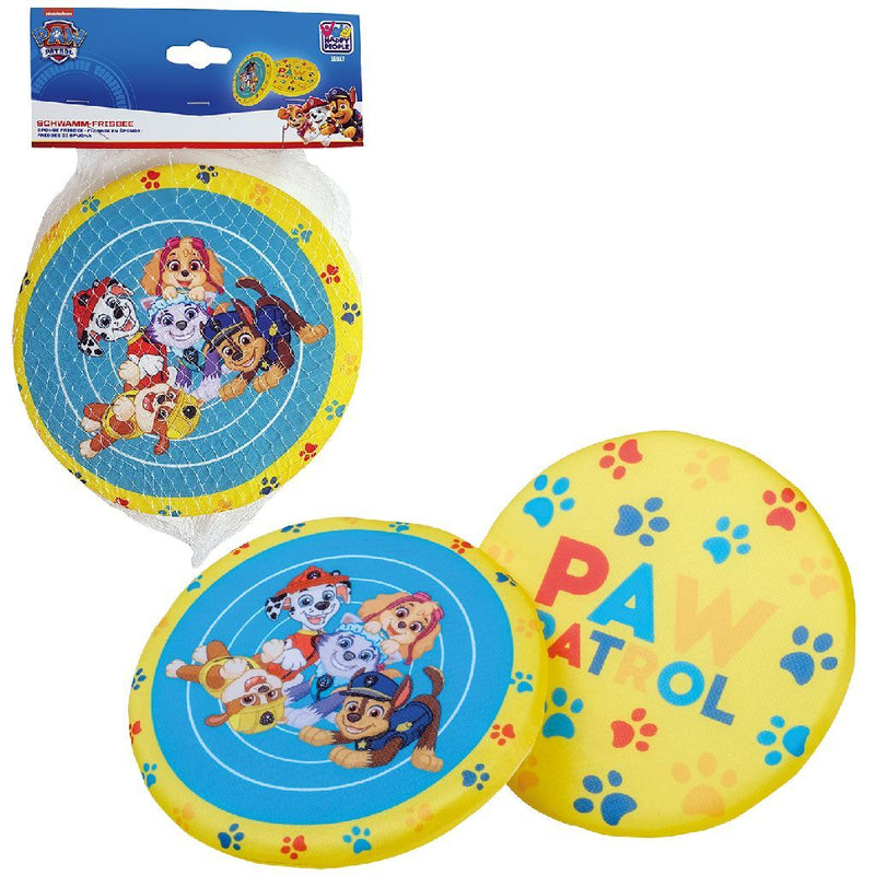 Laad de afbeelding in de Gallery-viewer, Paw Patrol Spons Frisbee 19 Cm Geel/Blauw
