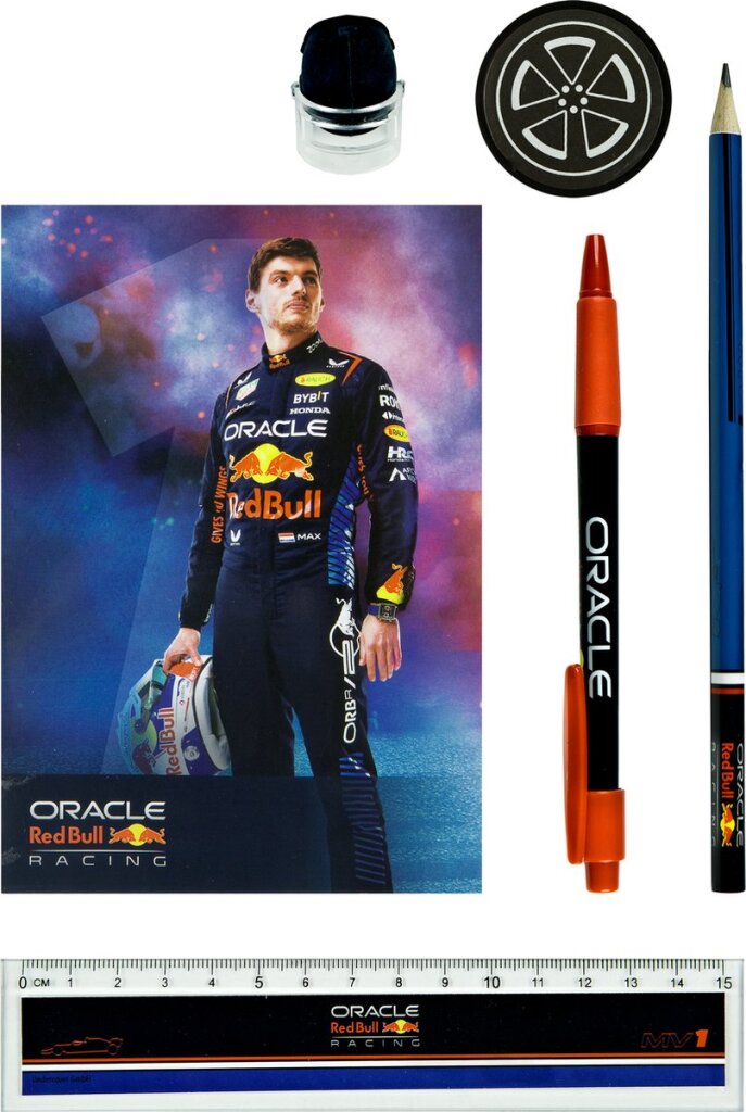 Laad de afbeelding in de Gallery-viewer, Undercover Red Bull Max Verstappen Schrijfset In Etui
