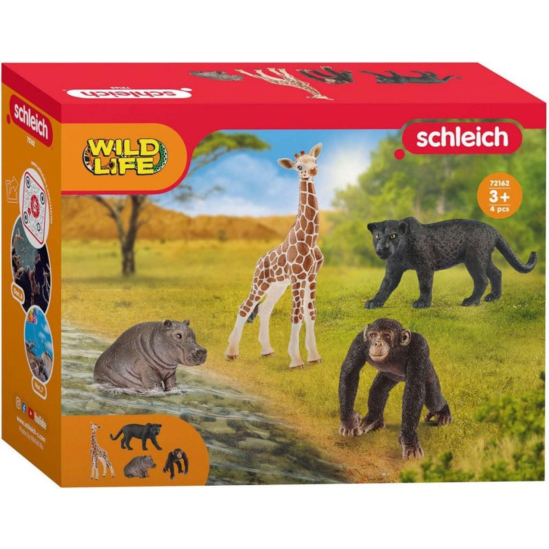 Laad de afbeelding in de Gallery-viewer, Schleich Wild Life Dieren 4 Stuks
