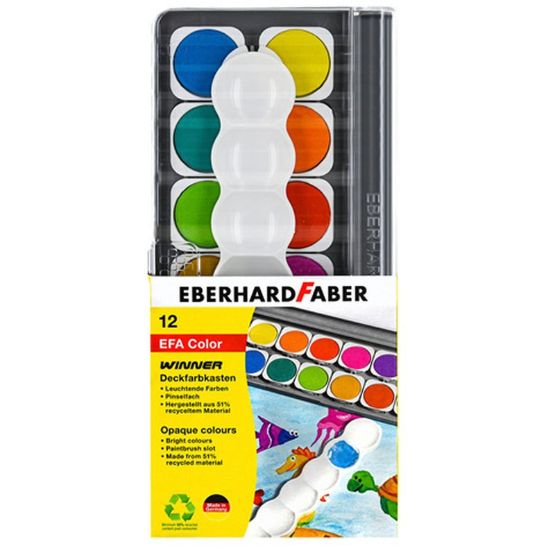 Laad de afbeelding in de Gallery-viewer, Eberhard Faber Ef-578312 Verfdoos Winner 12 Kleuren
