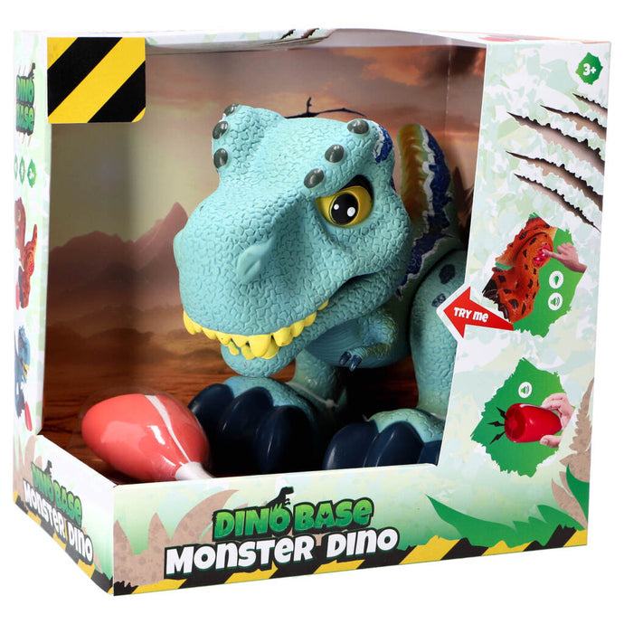 Overige Merken Dinobase Monster Dino + Licht En Geluid Blauw
