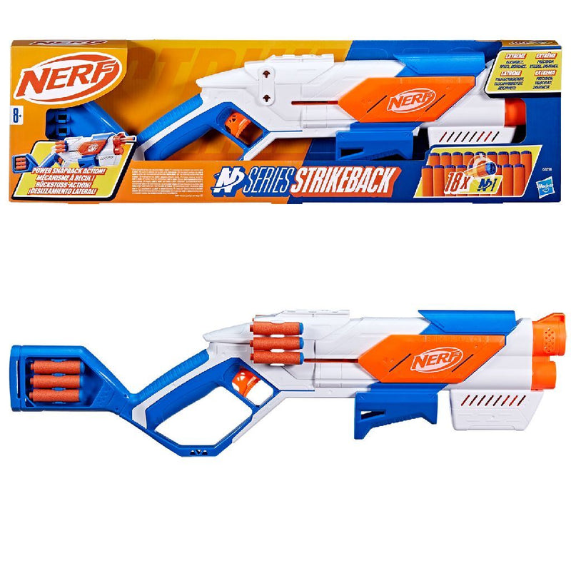 Laad de afbeelding in de Gallery-viewer, Nerf N Series Strikeback Blaster + 18 Darts
