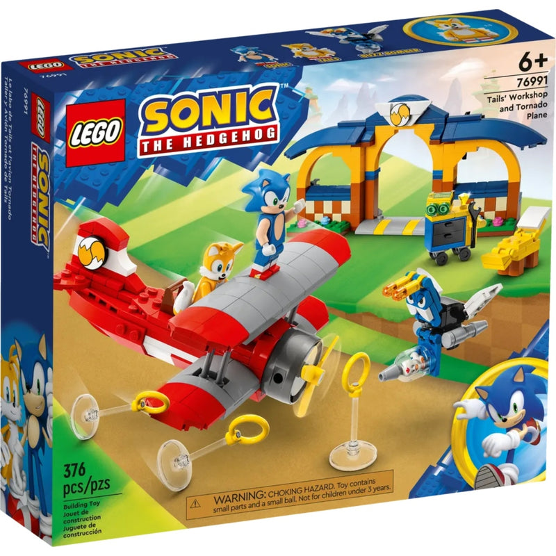 Laad de afbeelding in de Gallery-viewer, Lego Sonic The Hedgehog 76991 Tails Werkplaats En Tornado Vliegtuig
