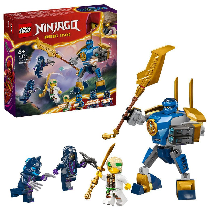 Laad de afbeelding in de Gallery-viewer, Lego Ninjago 71805 Jays Mecha Strijdpakket
