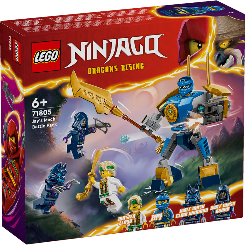 Laad de afbeelding in de Gallery-viewer, Lego Ninjago 71805 Jays Mecha Strijdpakket
